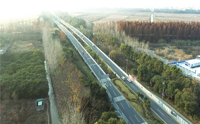 申港大道改建工程之随塘河老桥高架顶升工程